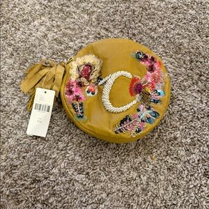 Anthropologie small purse with C initial